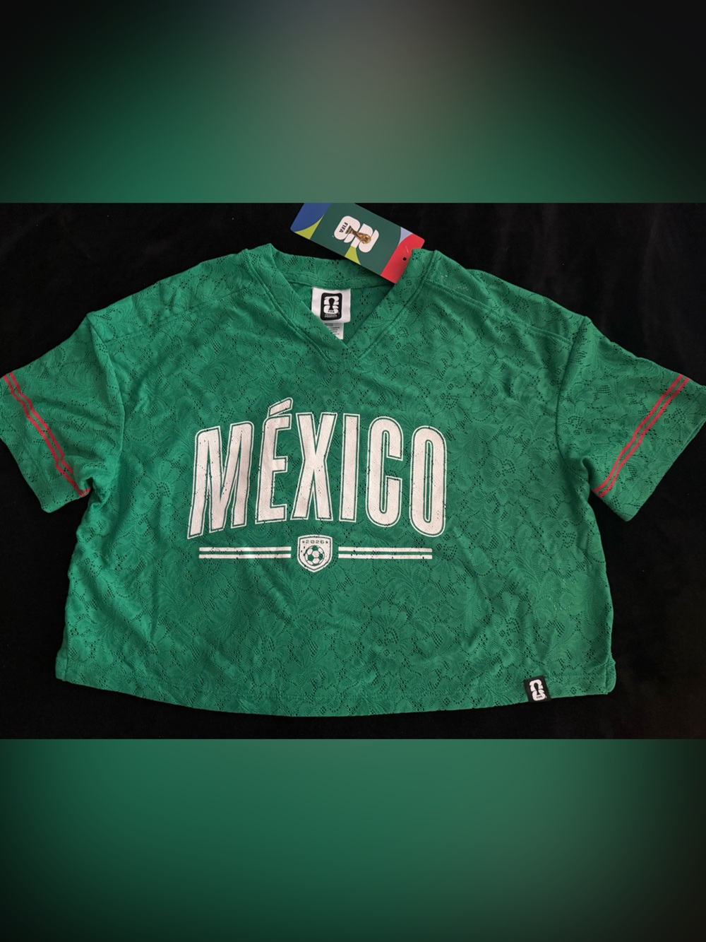 Mexico World Cup 2026 lace crop jersey